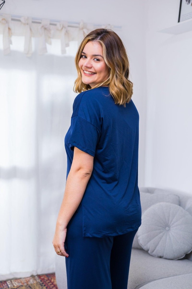 Blusa Paola - Gola Redonda Malha Confort - Naguirre Shop