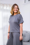 Blusa Paola - Gola Redonda Malha Confort - Naguirre Shop