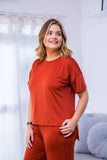 Blusa Paola - Gola Redonda Malha Confort - Naguirre Shop