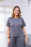 Blusa Paola - Gola Redonda Malha Confort - Naguirre Shop