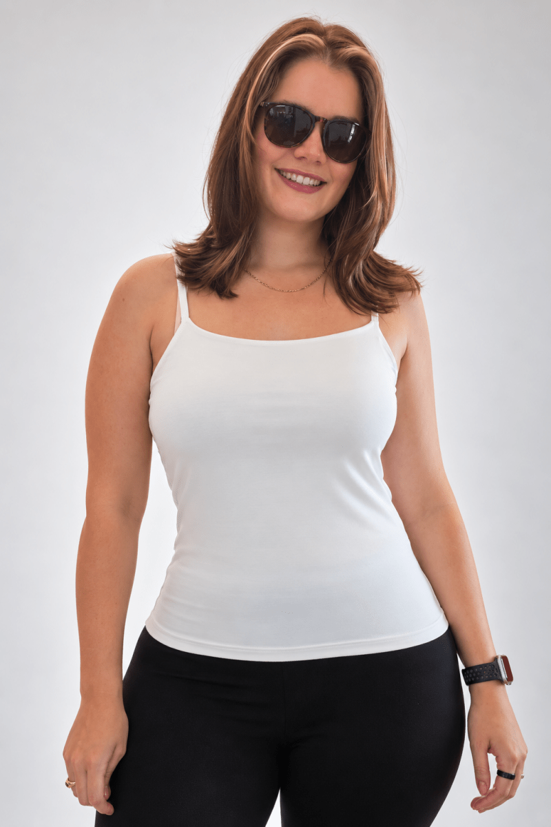 Blusa Regata Essencial Perfect Curves em Malha Confort - Naguirre Shop