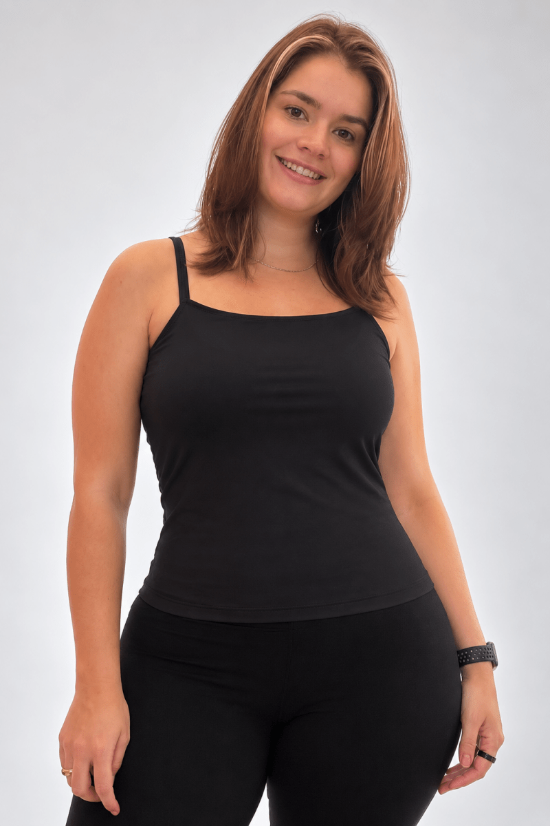 Blusa Regata Essencial Perfect Curves em Malha Confort - Naguirre Shop