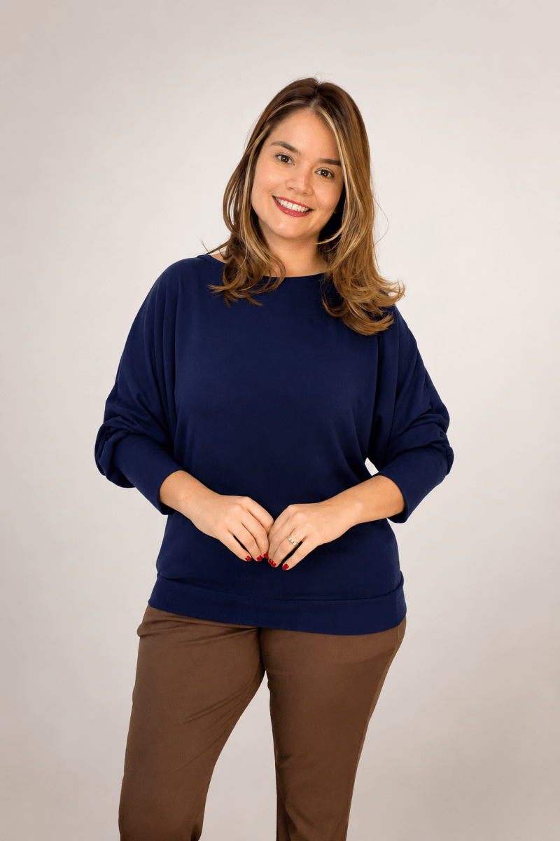 Blusa Siena – Manga Longa com Punho em Lãzinha Premium - Naguirre Shop