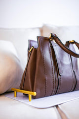 Bolsa Média com Divisórias e Zíper Amalfi - Naguirre Shop