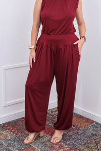 Calça Aura – Modelagem Aladim com Caimento Fluido em Malha Confort - Naguirre Shop