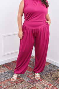 Calça Aura – Modelagem Aladim com Caimento Fluido em Malha Confort - Naguirre Shop