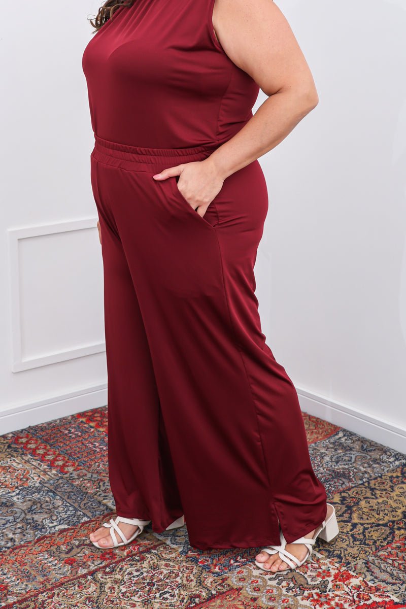 Calça Essencial – Modelagem Wide Leg com Bolsos em Malha Confort - Naguirre Shop