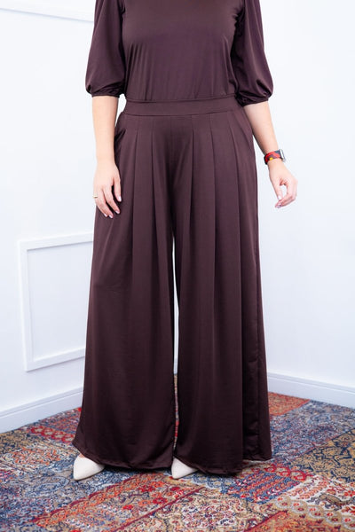 Calça Grega - Pantalona em Malha Confort - Naguirre Shop