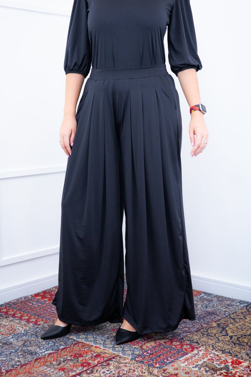 Calça Grega - Pantalona em Malha Confort - Naguirre Shop