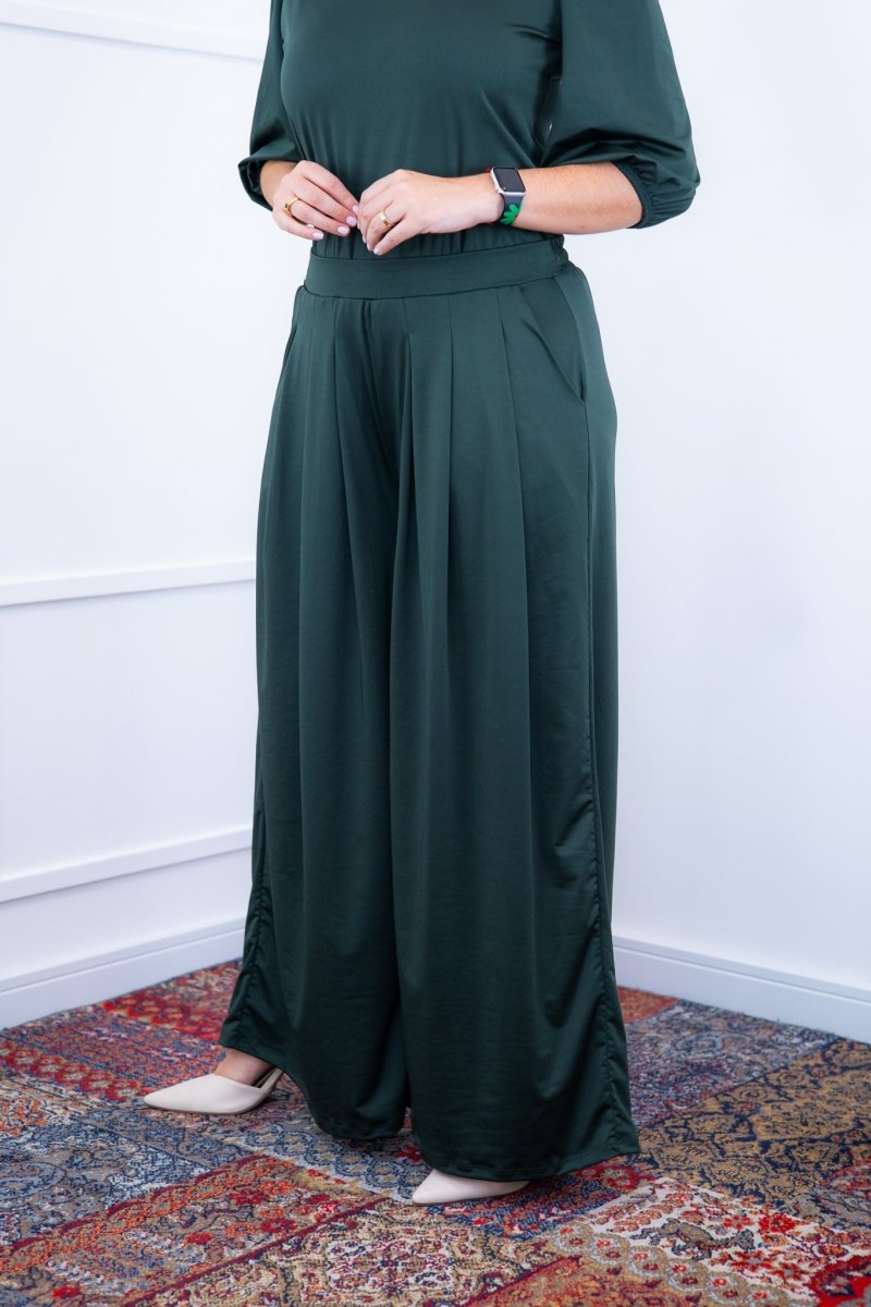 Calça Grega - Pantalona em Malha Confort - Naguirre Shop