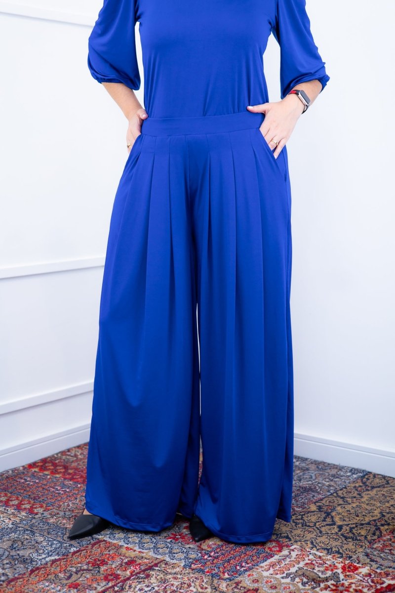 Calça Grega - Pantalona em Malha Confort - Naguirre Shop