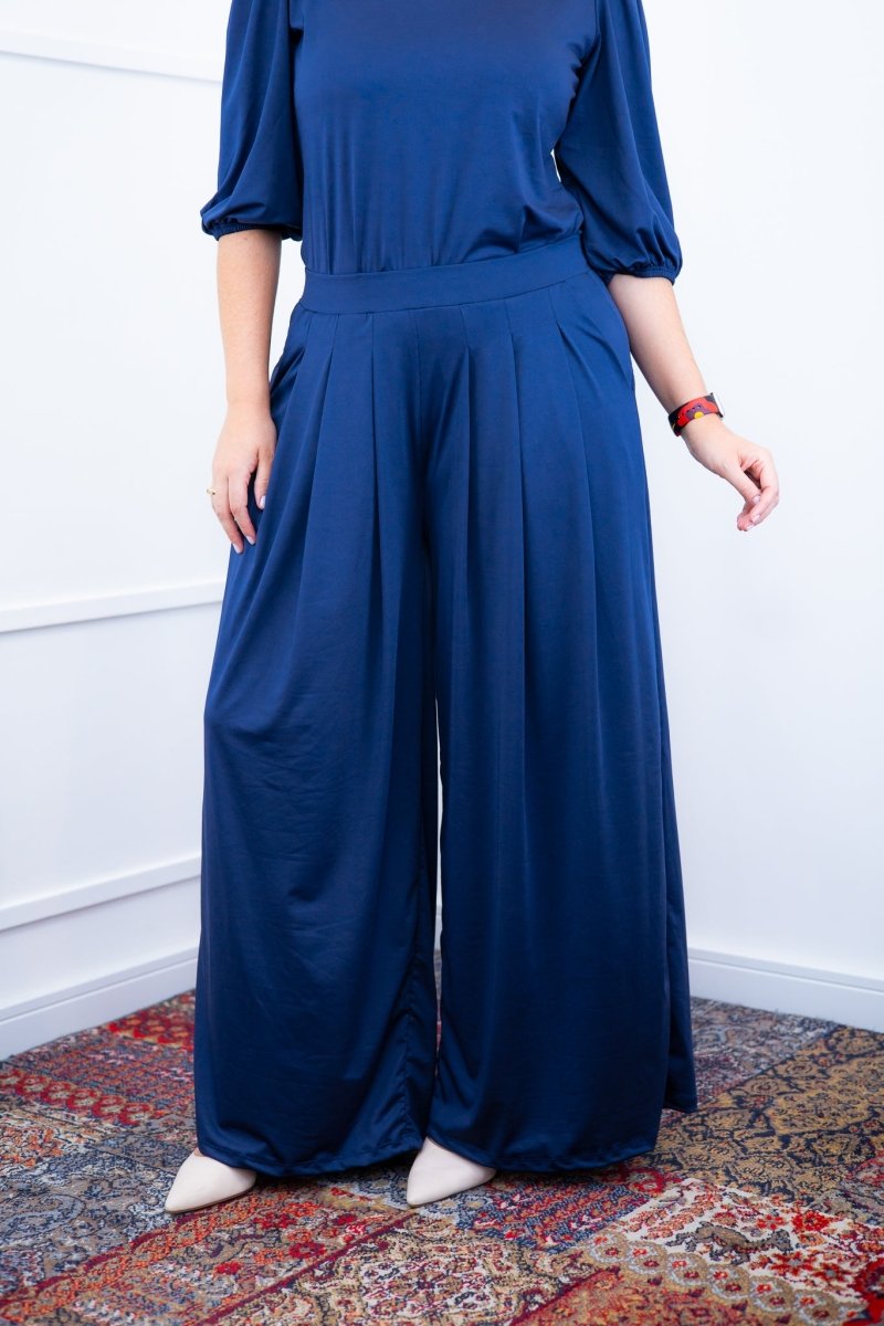 Calça Grega - Pantalona em Malha Confort - Naguirre Shop