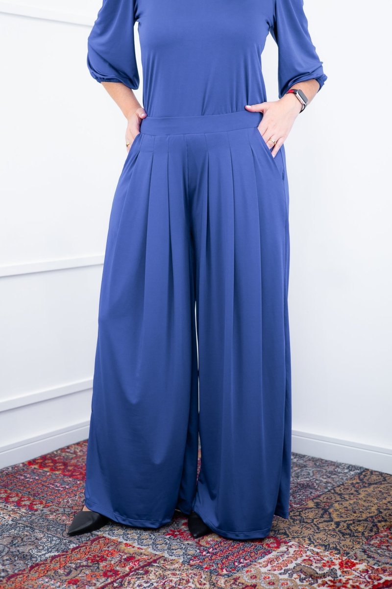Calça Grega - Pantalona em Malha Confort - Naguirre Shop
