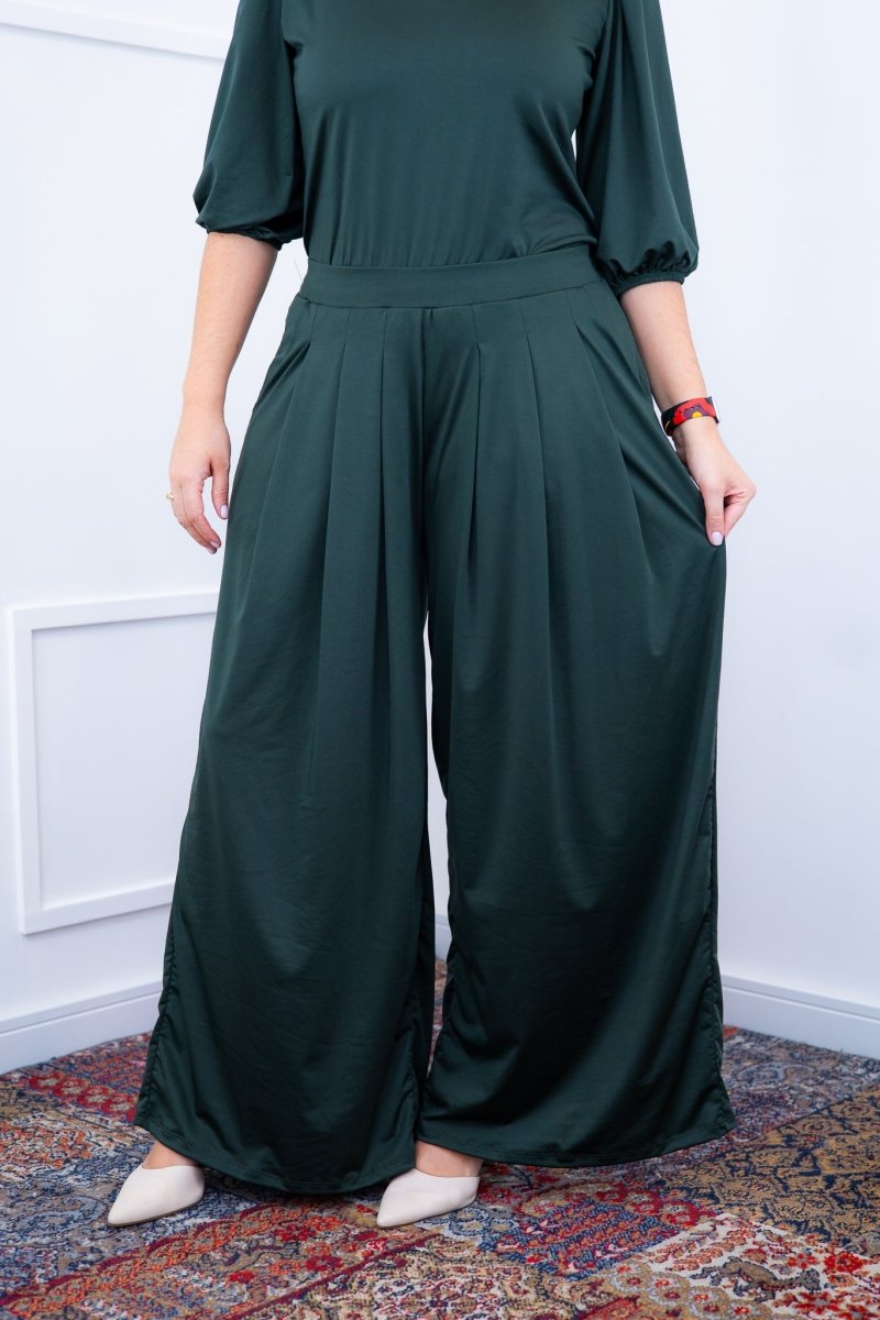Calça Grega - Pantalona em Malha Confort - Naguirre Shop