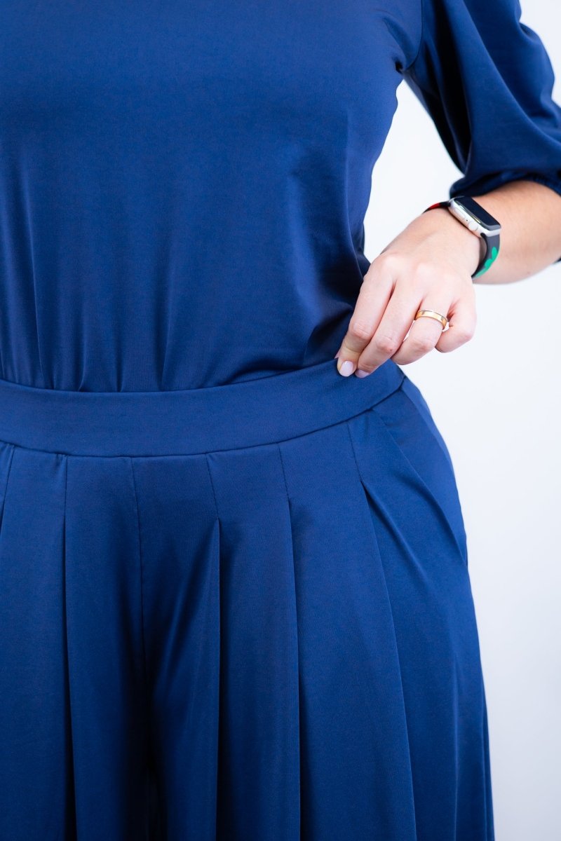 Calça Grega - Pantalona em Malha Confort - Naguirre Shop