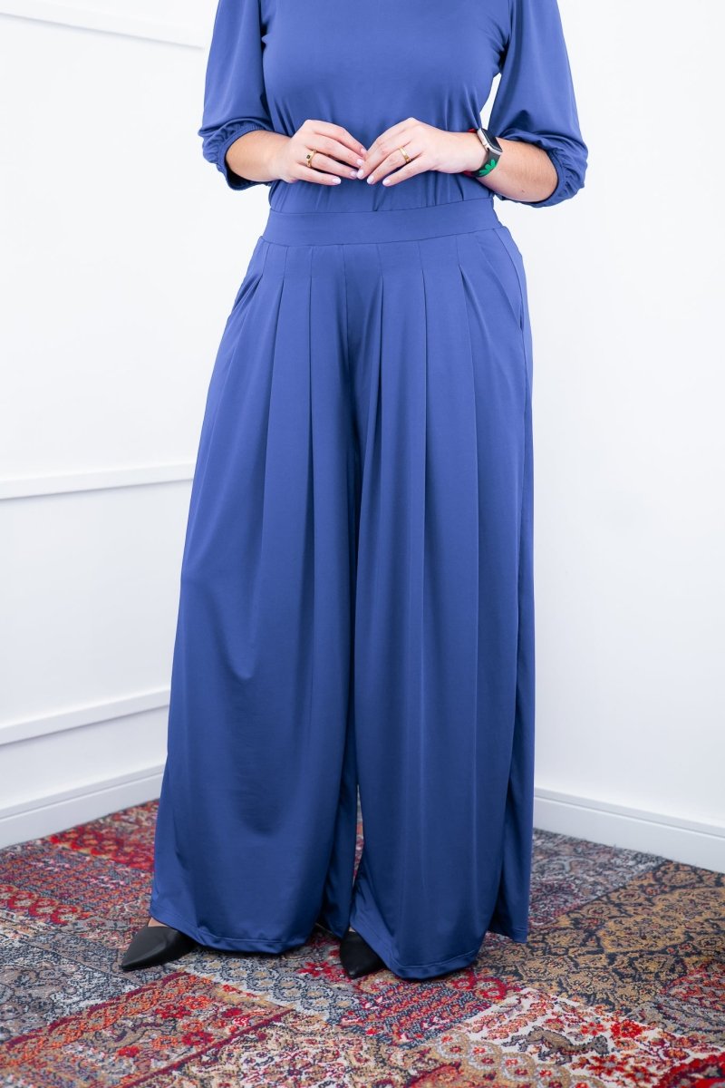 Calça Grega - Pantalona em Malha Confort - Naguirre Shop