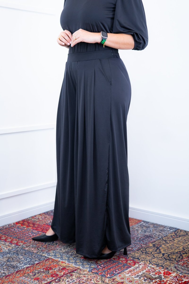 Calça Grega - Pantalona em Malha Confort - Naguirre Shop