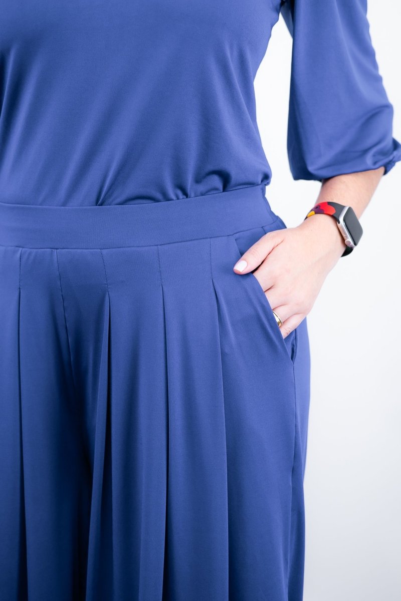 Calça Grega - Pantalona em Malha Confort - Naguirre Shop