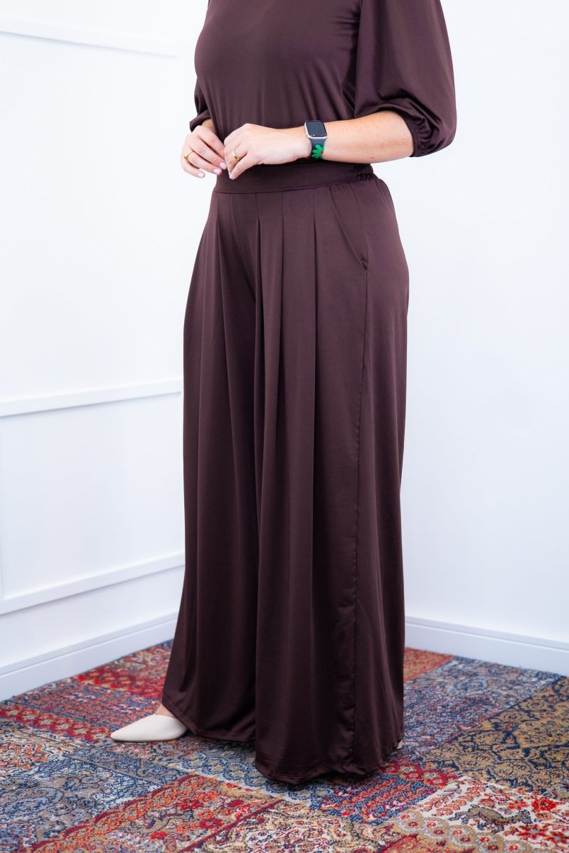 Calça Grega - Pantalona em Malha Confort - Naguirre Shop