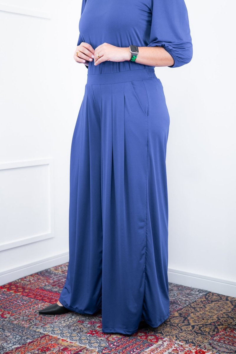 Calça Grega - Pantalona em Malha Confort - Naguirre Shop