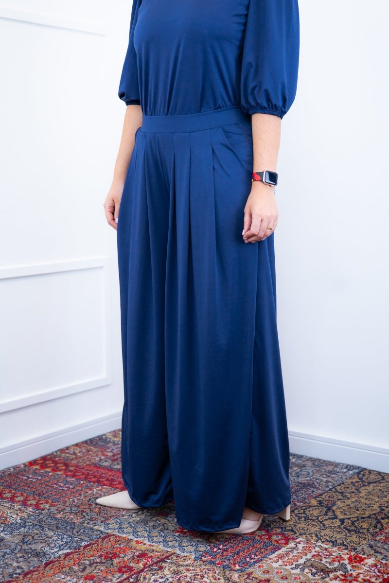 Calça Grega - Pantalona em Malha Confort - Naguirre Shop