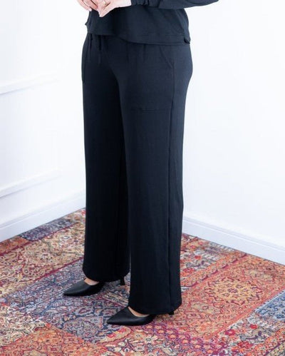 Calça Marisa - Pantalona Bolso Sobreposto em Moletinho - Naguirre Shop