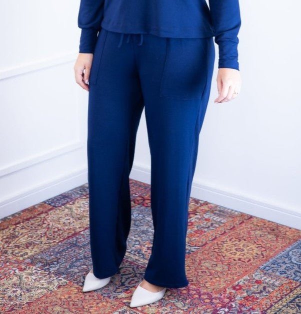 Calça Marisa - Pantalona Bolso Sobreposto em Moletinho - Naguirre Shop