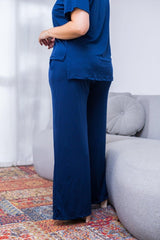 Calça Martina - Pantalona Malha Confort - Naguirre Shop