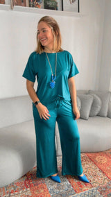 Calça Martina - Pantalona Malha Confort - Naguirre Shop