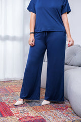 Calça Martina - Pantalona Malha Confort - Naguirre Shop