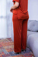 Calça Martina - Pantalona Malha Confort - Naguirre Shop