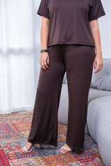 Calça Martina - Pantalona Malha Confort - Naguirre Shop