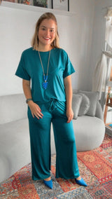 Calça Martina - Pantalona Malha Confort - Naguirre Shop