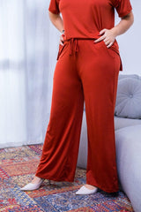 Calça Martina - Pantalona Malha Confort - Naguirre Shop