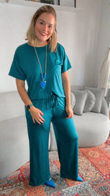 Calça Martina - Pantalona Malha Confort - Naguirre Shop