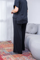 Calça Martina - Pantalona Malha Confort - Naguirre Shop