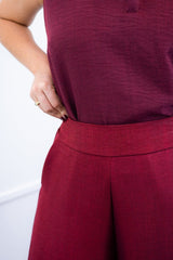 Calça Maxi Renata – Pantalona em Linho Light com Bolsos Laterais - Naguirre Shop