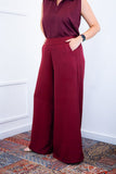 Calça Maxi Renata – Pantalona em Linho Light com Bolsos Laterais - Naguirre Shop