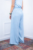Calça Maxi Renata – Pantalona em Linho Light com Bolsos Laterais - Naguirre Shop