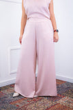 Calça Maxi Renata – Pantalona em Linho Light com Bolsos Laterais - Naguirre Shop