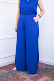 Calça Maxi Renata – Pantalona em Linho Light com Bolsos Laterais - Naguirre Shop