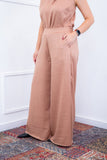 Calça Maxi Renata – Pantalona em Linho Light com Bolsos Laterais - Naguirre Shop