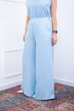 Calça Maxi Renata – Pantalona em Linho Light com Bolsos Laterais - Naguirre Shop