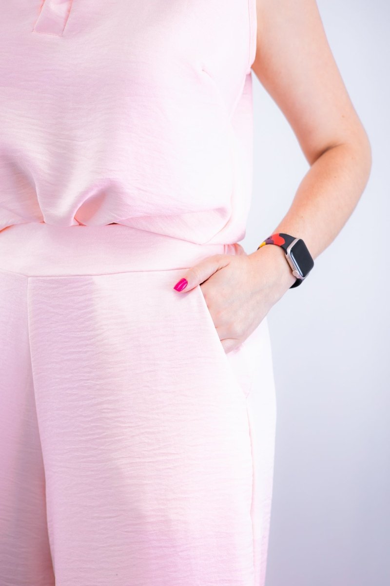 Calça Maxi Renata – Pantalona em Linho Light com Bolsos Laterais - Naguirre Shop