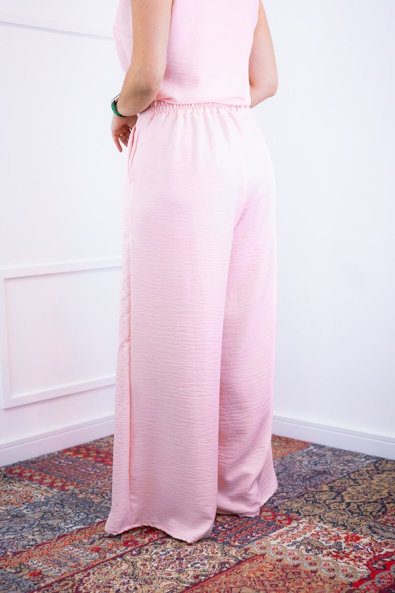 Calça Maxi Renata – Pantalona em Linho Light com Bolsos Laterais - Naguirre Shop