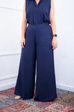 Calça Maxi Renata – Pantalona em Linho Light com Bolsos Laterais - Naguirre Shop