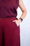 Calça Maxi Renata – Pantalona em Linho Light com Bolsos Laterais - Naguirre Shop