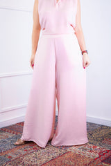 Calça Maxi Renata – Pantalona em Linho Light com Bolsos Laterais - Naguirre Shop