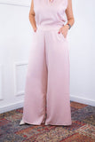 Calça Maxi Renata – Pantalona em Linho Light com Bolsos Laterais - Naguirre Shop