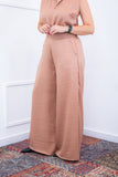 Calça Maxi Renata – Pantalona em Linho Light com Bolsos Laterais - Naguirre Shop